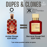 Orientica Amber Rouge Edp Unisex 80Ml- Inspirado en Baccarat Rouge 540 Maison Francis Kurkdjian