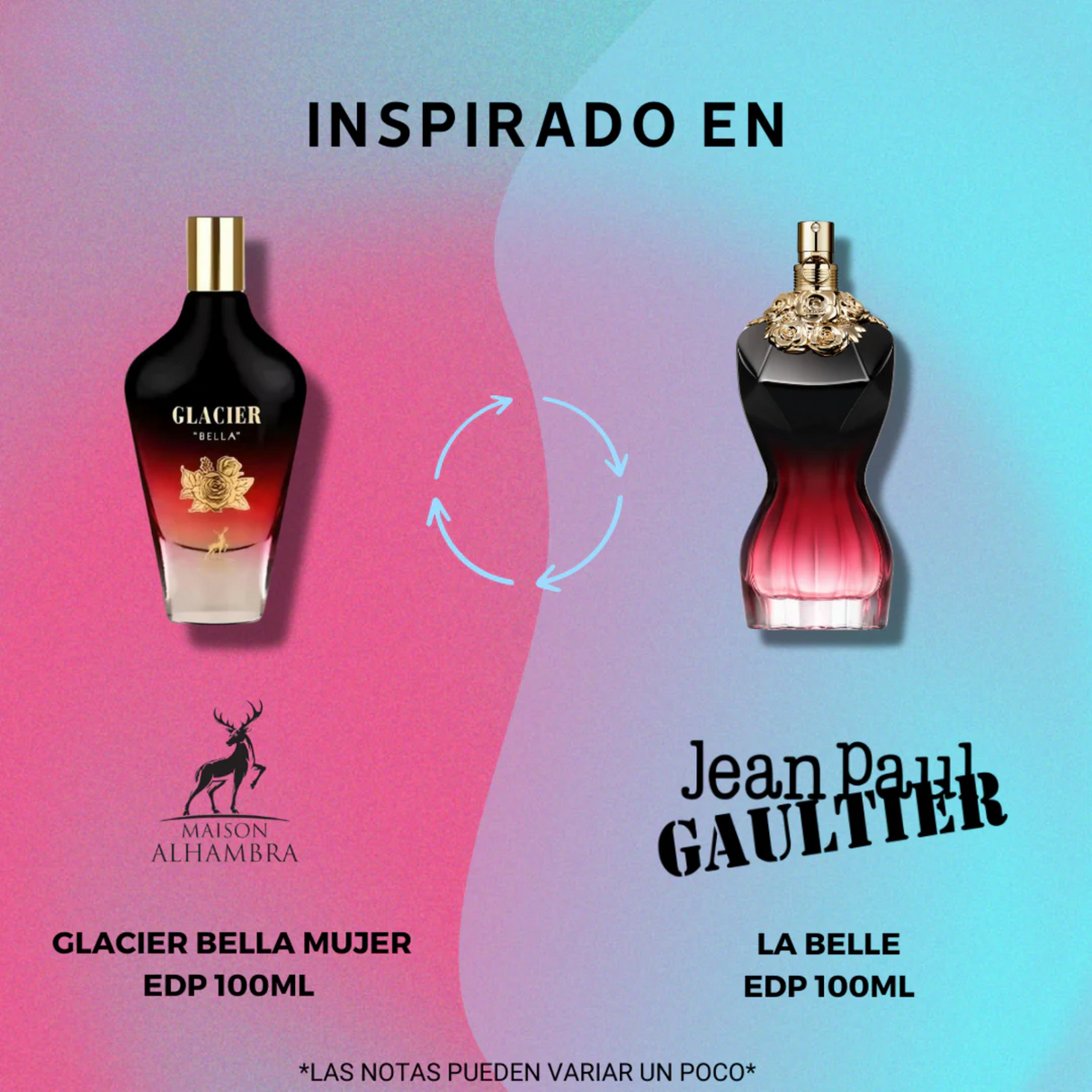 Glacier Bella Maison Alhambra Edp 100Ml Mujer- Inspirado en La Belle Jean Paul Gaultier
