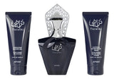 Estuche Turathi Afnan EDP 90 ml+ 100 ml S/G+100 ml ASG Hombre - Inspirado en Tygar Bvlgari
