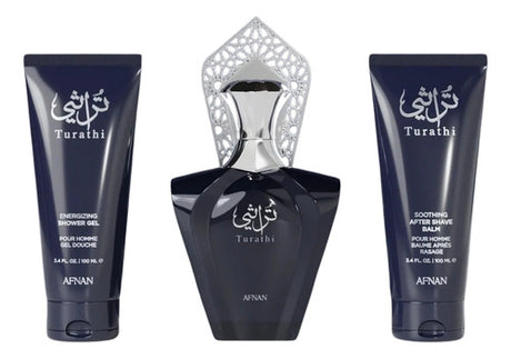 Estuche Turathi Afnan Edp 90ML+ 100ML S/G+100ML ASG Hombre- Inspirado en Tygar Bvlgari