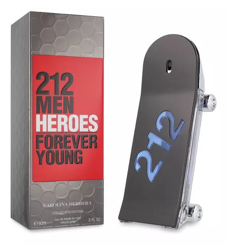 212 Men Heroes Forever Young Collector Edition Carolina Herrera Edt 90Ml Hombre