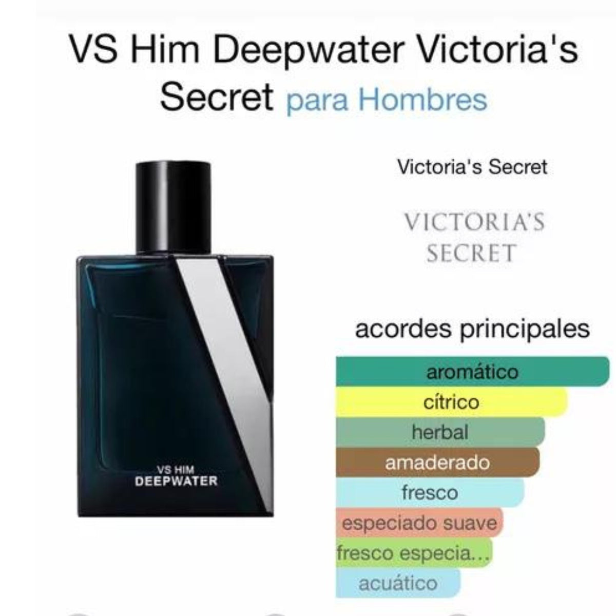 Deep Water Him Victoria&#39;s Secret EDP 100ML Hombre