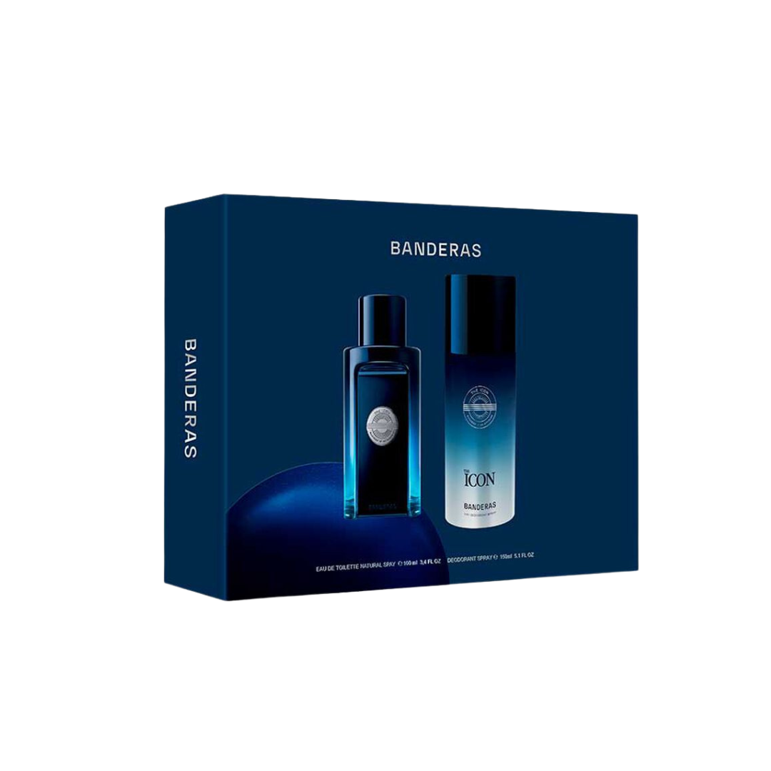 Estuche The Icon Azul Antonio Banderas 100ML+150Ml Deo Hombre
