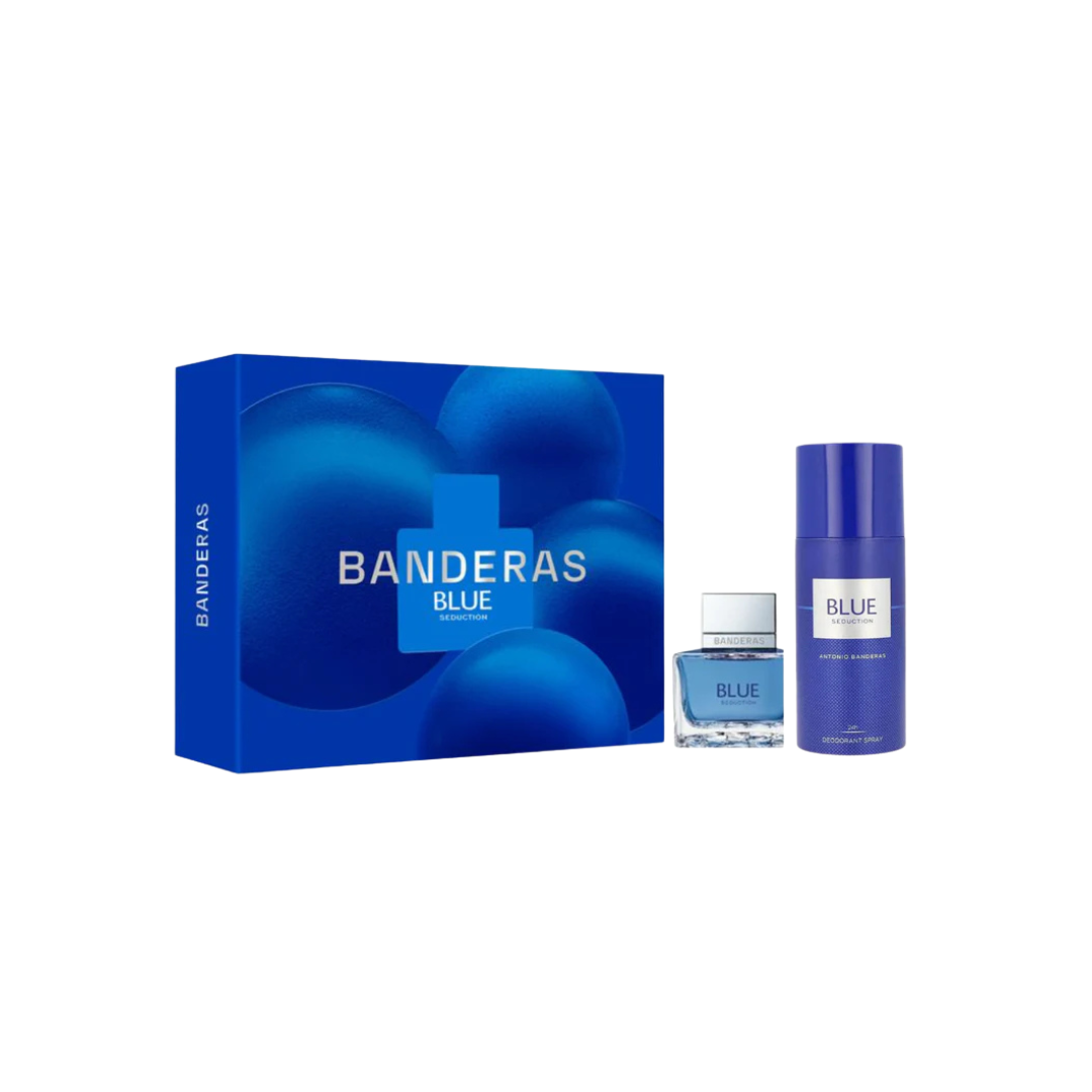 Estuche Blue Seduction Edt 100 + 150Ml 24H Deo Hombre