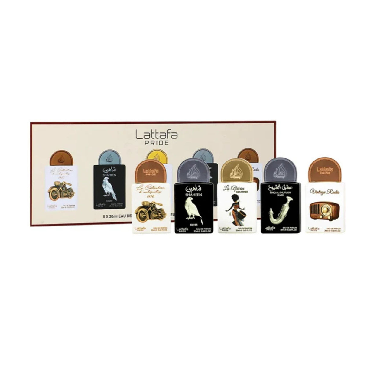 Estuche Lattafa Pride Miniatura Edp Gift Set 5*20Ml Unisex 8061