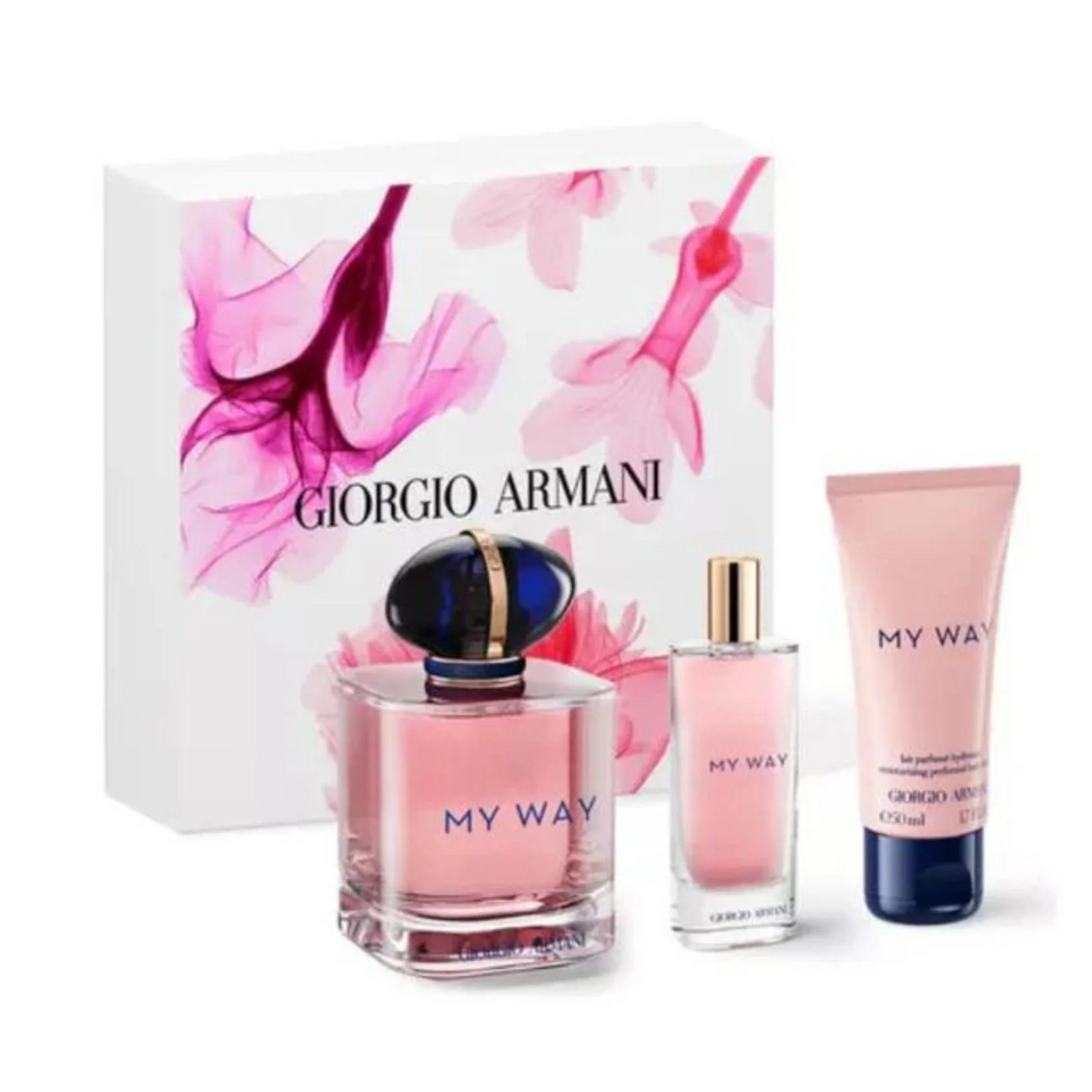 Estuche My Way Giorgio Armani Edp 90ml+15ml+B\L 50Ml Mujer 093
