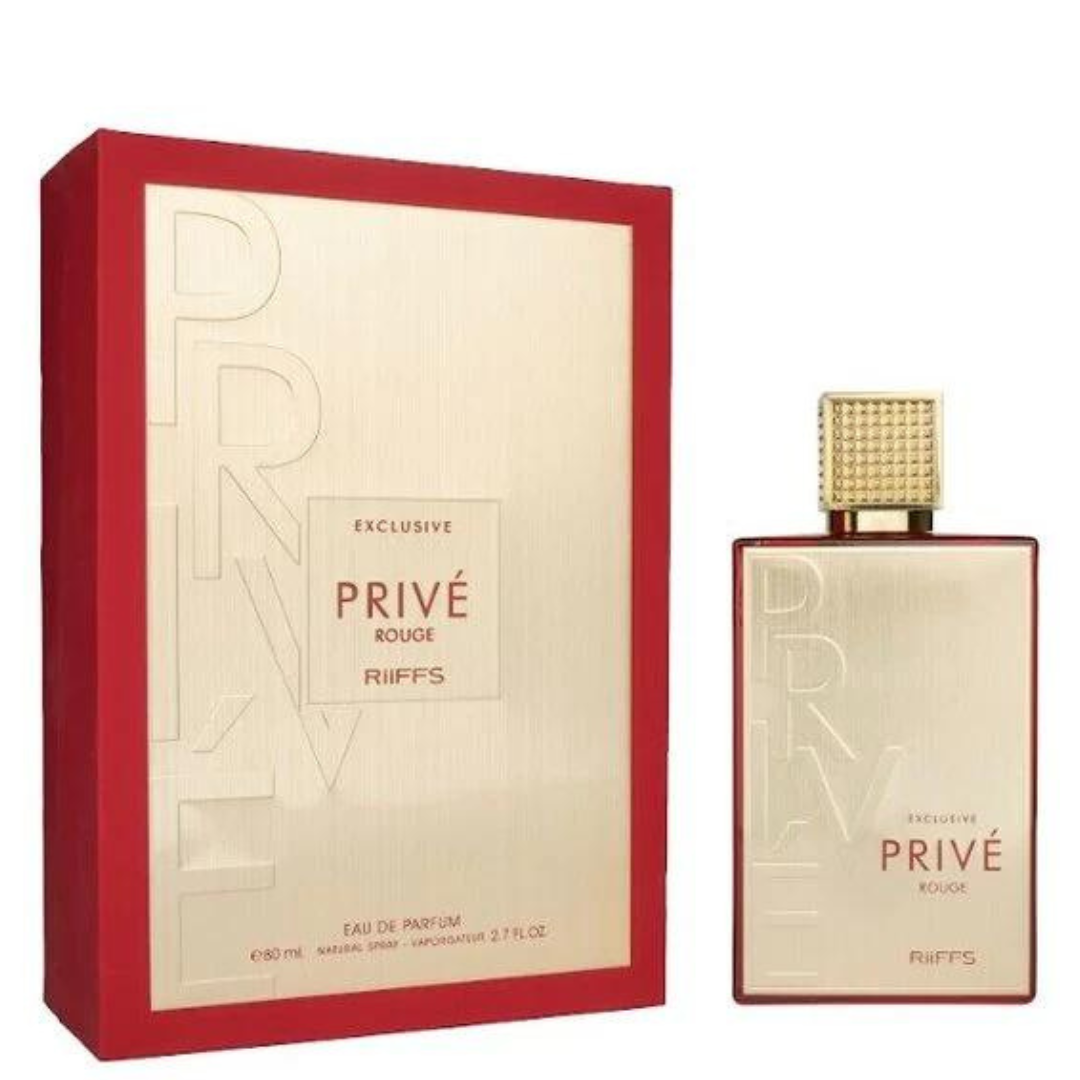 Exclusive Prive Rouge Riiffs Edp 80ML Unisex- Inspirado en Baccarat Rouge 540 Extrait de Parfum Maison Francis Kurkdjian