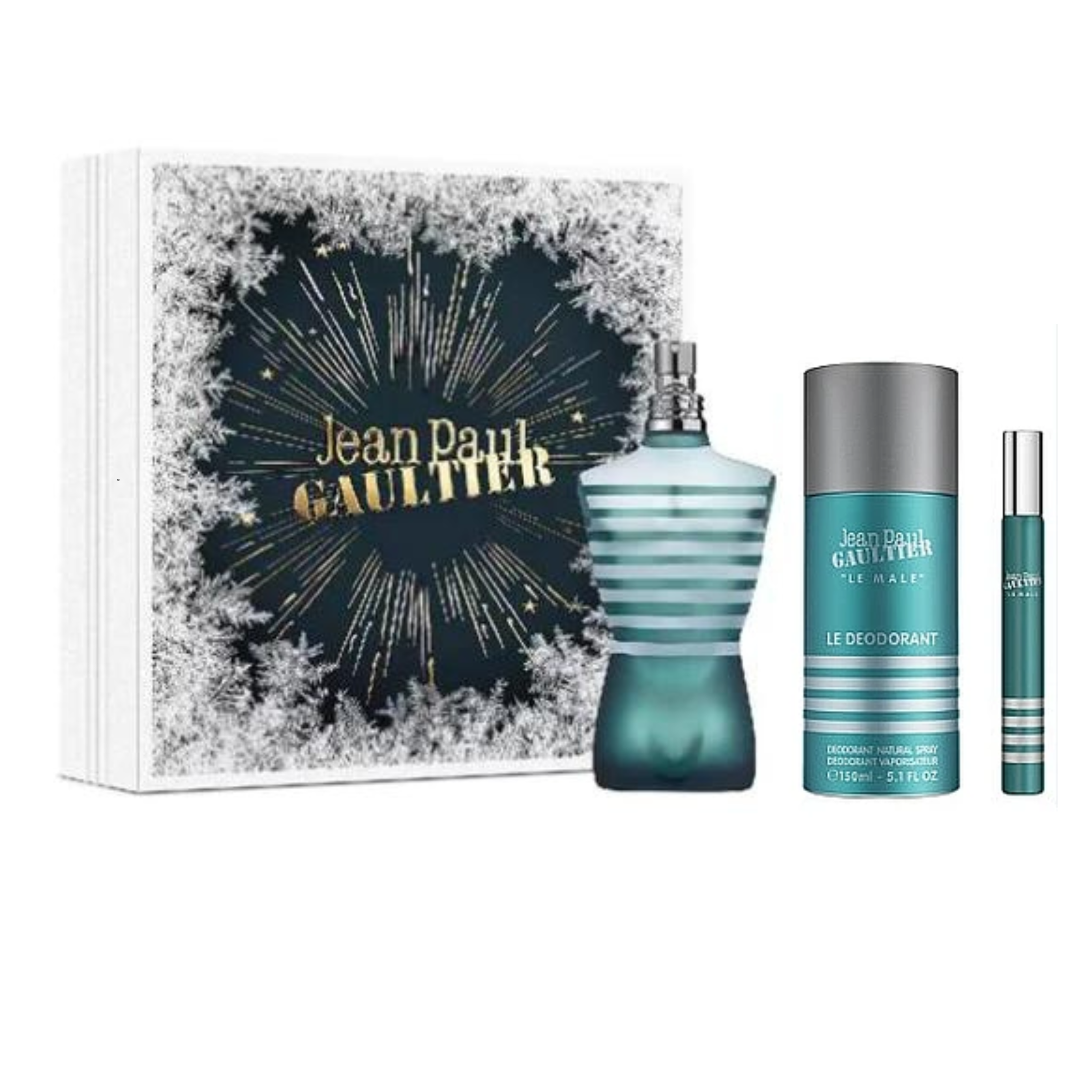 Estuche Le Male Jean Paul Gaultter Edt 75ML+150ML DEO 10ML Mini Homb
