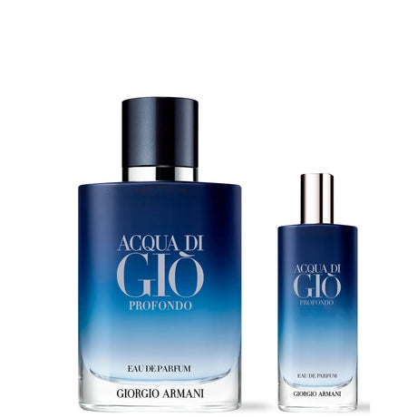 Estuche Acqua Di Gio Profondo Giorgio Armani Edp 100Ml + 15Ml Hombre