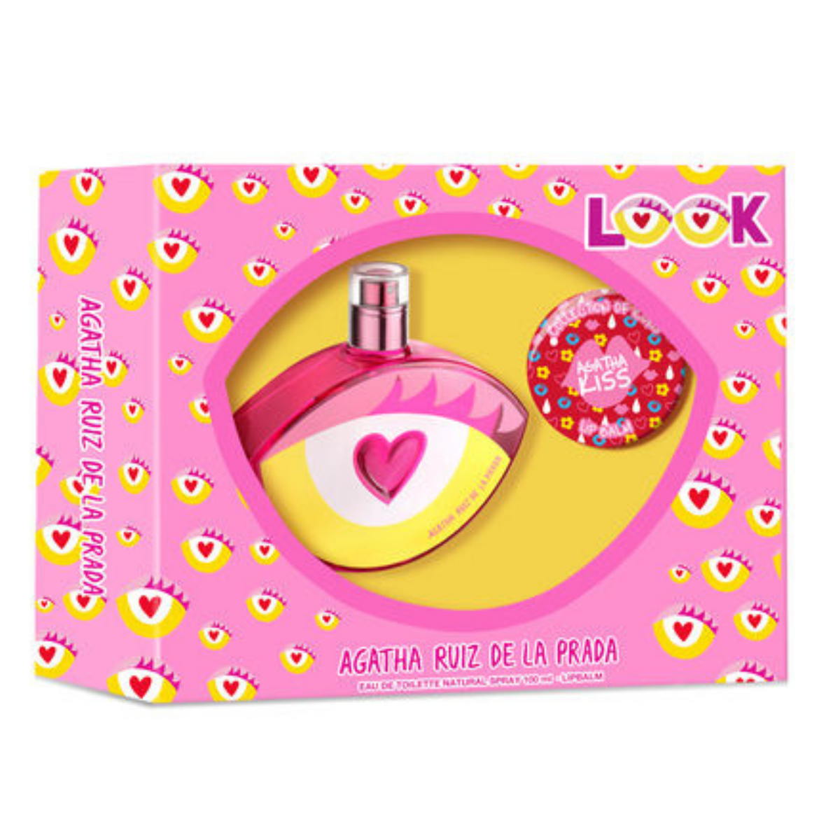 Estuche Look Agatha Ruiz De La Prada Edt 80Ml + 15g Balsamo Labial