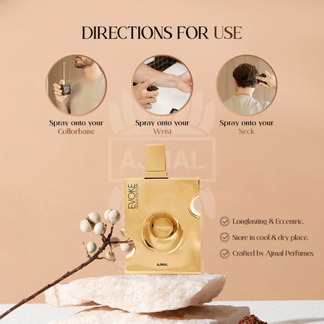 Evoke Gold Edition Ajmal Edp 90ML Hombre- Inspirado en L Homme - Prada