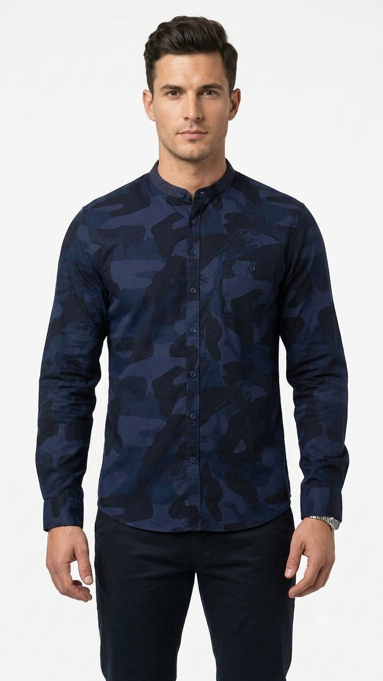 Camisa  Selected Azul Eléctrico Hombre