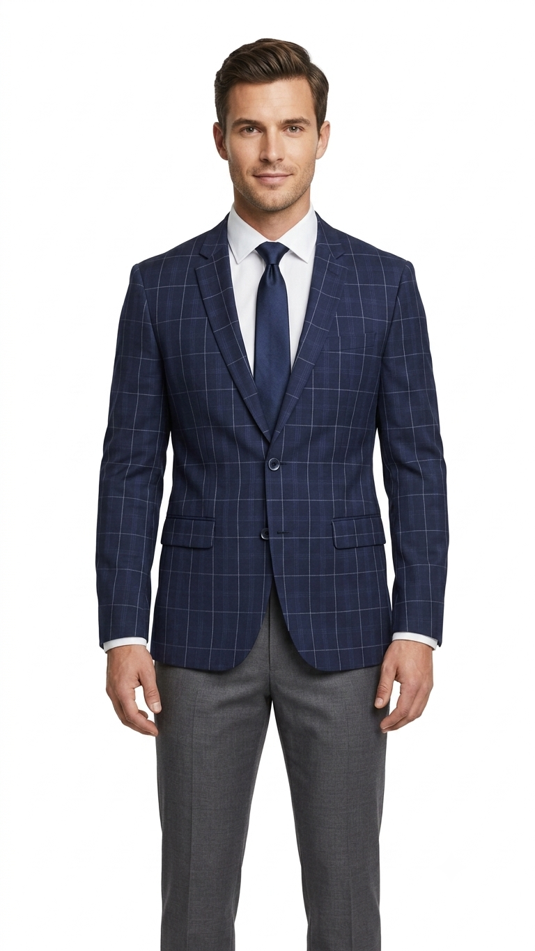 Blazer Selected Azul Medianoche  Hombre
