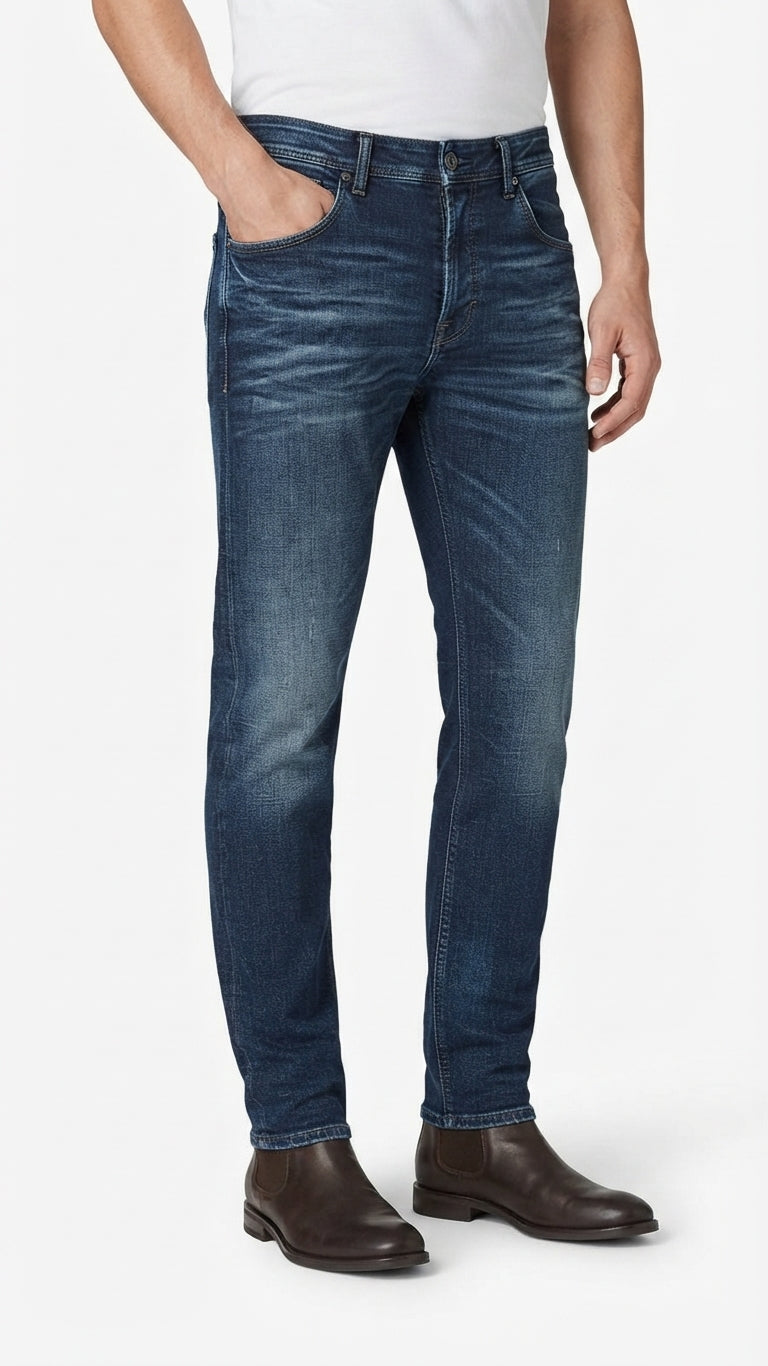 Jeans Denim Azul Medio Seleceted Hombre 9213