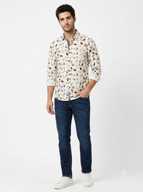 Camisa  Selected Blanco Hombre