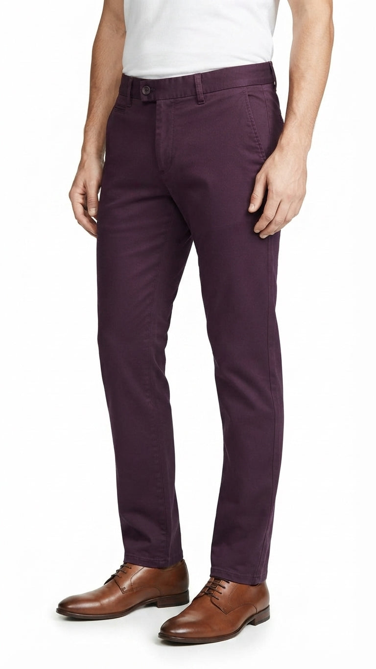 Pantalon Vino Rojo Selected Hombre 5138