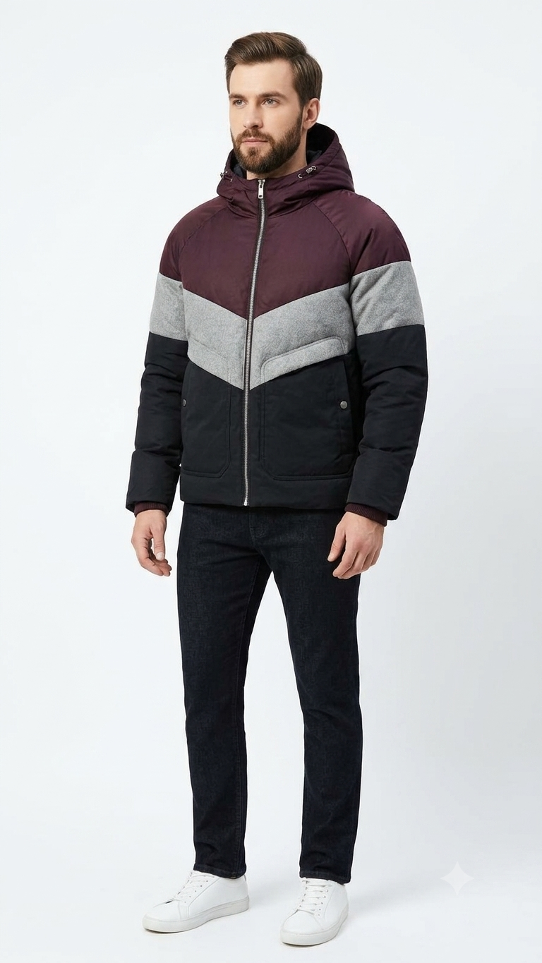Chaqueta Vino Tinto Hombre 2737