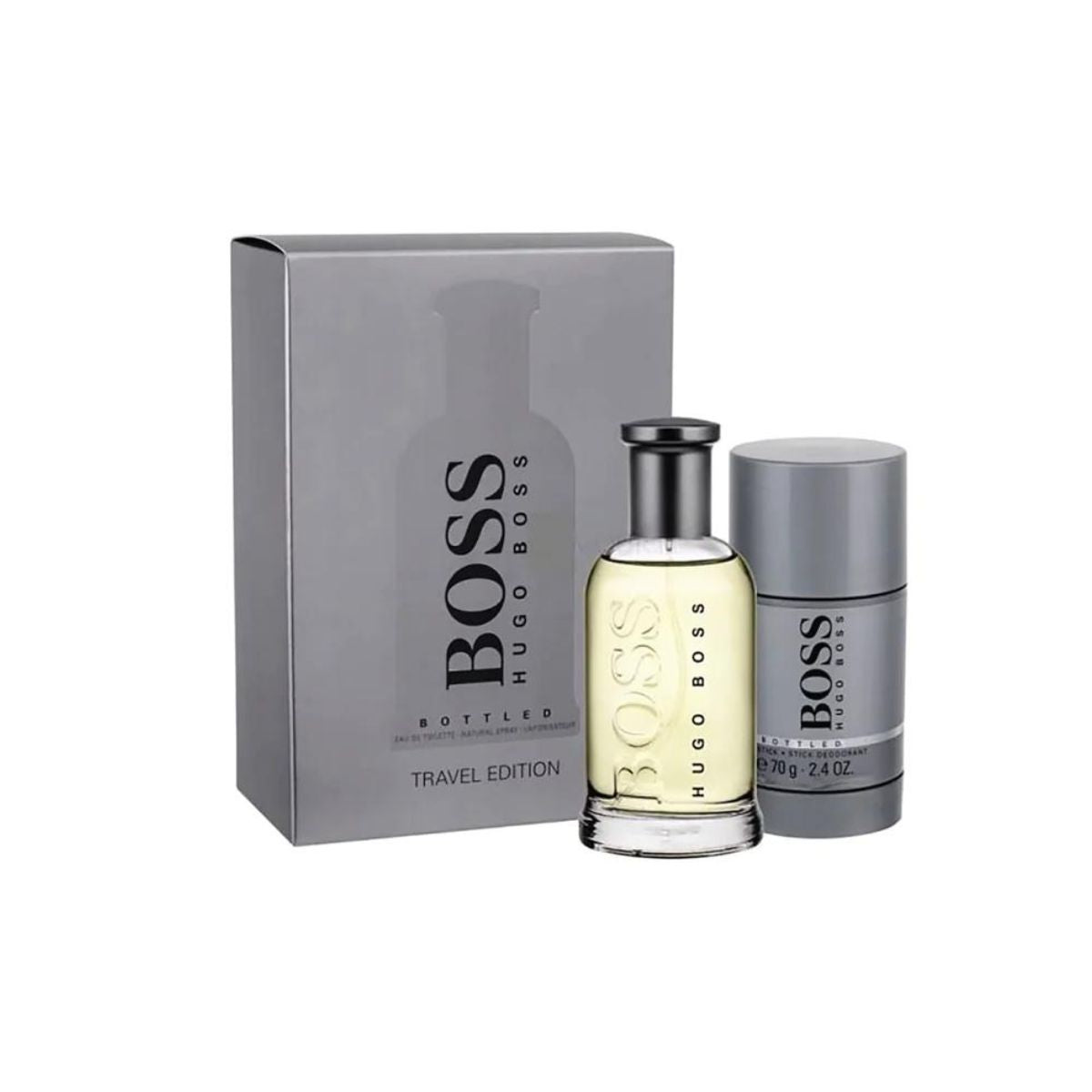 Estuche Hugo Boss Bottled Travel Edition Edt 100ML+70g Stick DEO Hombre (Sin Celofan)