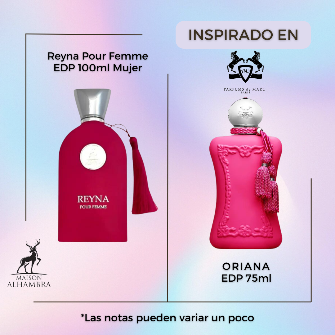 Reyna Pour Femme Maison Alhambra Edp 100ML Mujer- Inspirado En Oriana Parfums de Marly