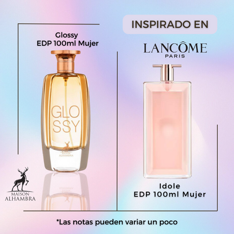 Glossy Maison Alhambra Edp 100ML Mujer- Inspirado En Idole Lancome