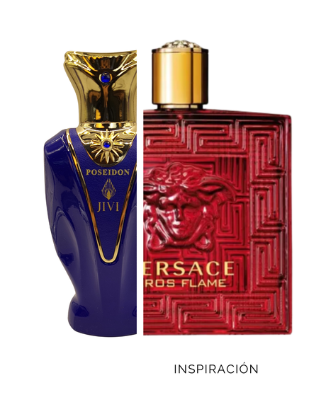 Poseidon Greek God  Jivi Parfums Edp 100Ml Mujer - Inspirado de Versace Eros Flame