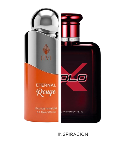 Eternal Rouge Metallic Jivi Parfums Edp 100Ml Hombre - Inspirado de Ralph Lauren Polo Red Extreme
