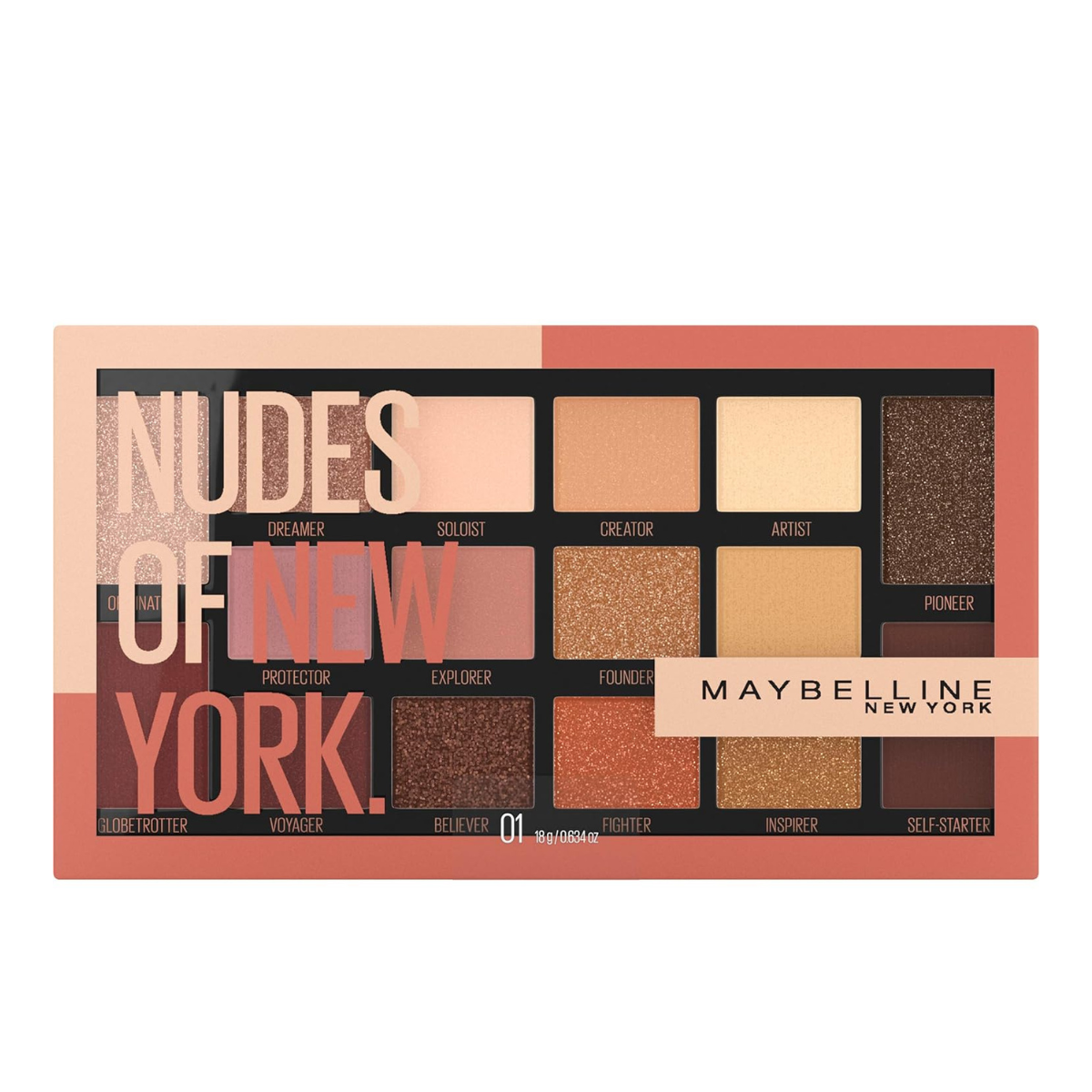 MAYBELLINE OJOS  PALETTE NUDES OF NEW YORK