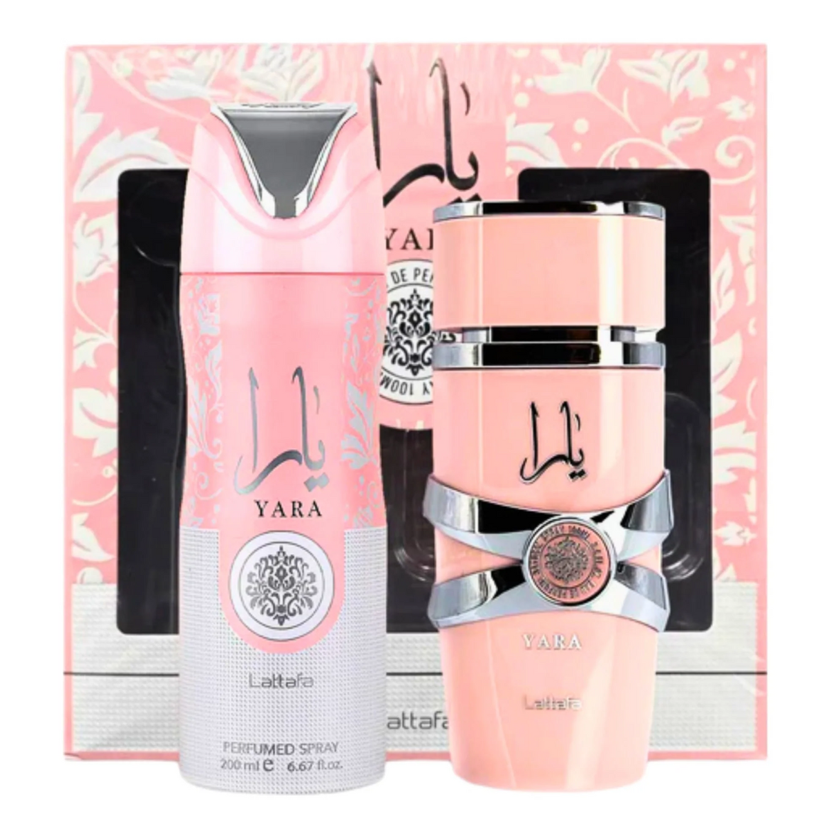 Estuche Yara Lattafa 100ML+200ML Perfume Spray Mujer