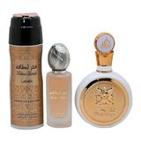 Estuche Fakhar Women Lattafa Edp 100ML+Perfume Spray 200Ml+Hair Mist 50 Ml Mujer