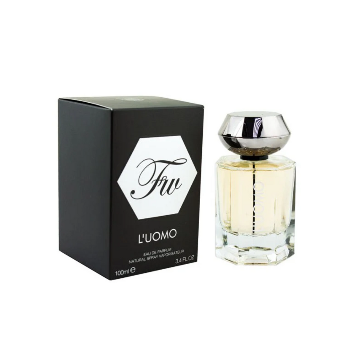 L'Uomo Fragrance World Edp 100Ml Hombre - Inspirado en YSL L Homme (Gris)