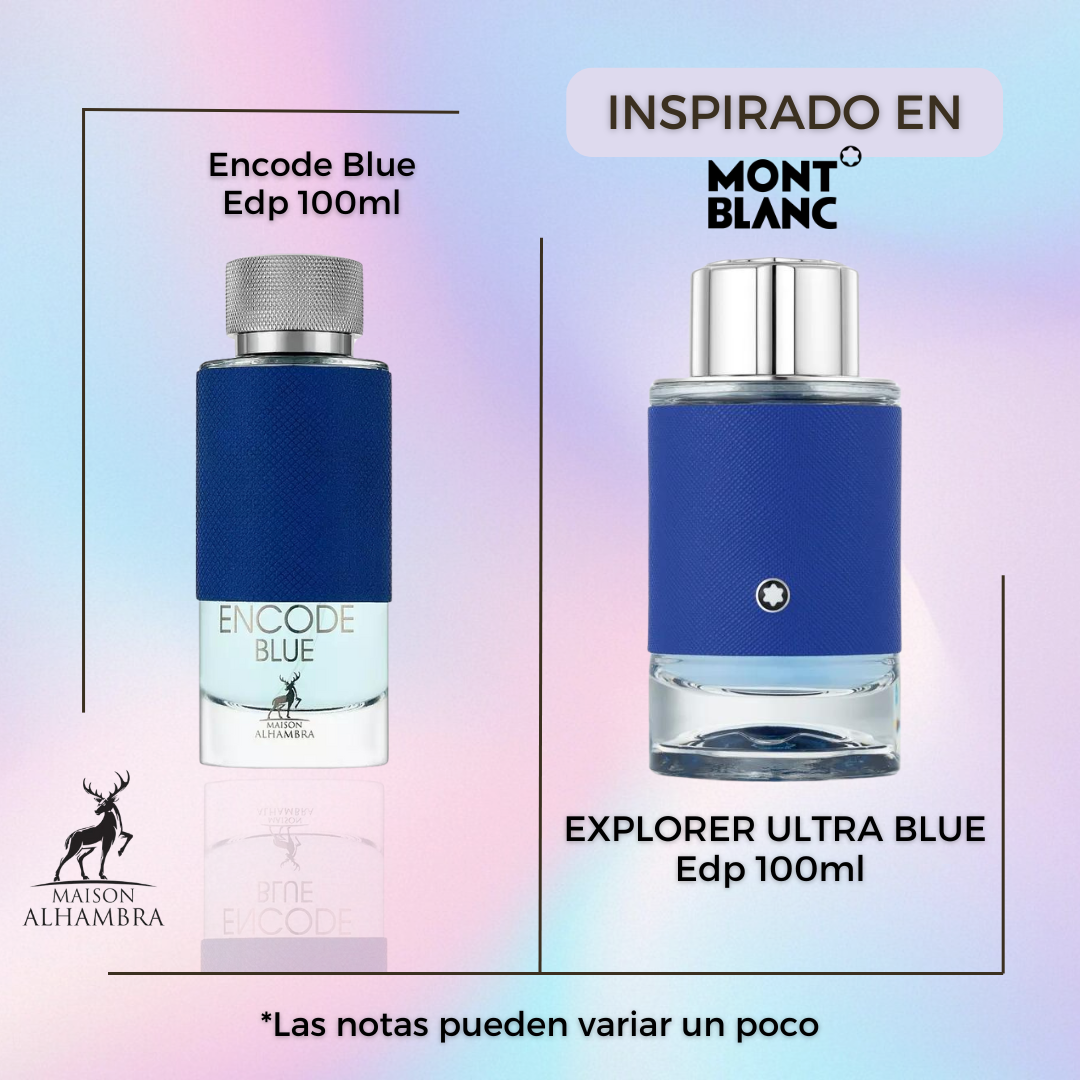 Encode Blue 100Ml Unisex Maison Alhambra Perfume- Inspirado en Explorer Ultra Blue Montblanc