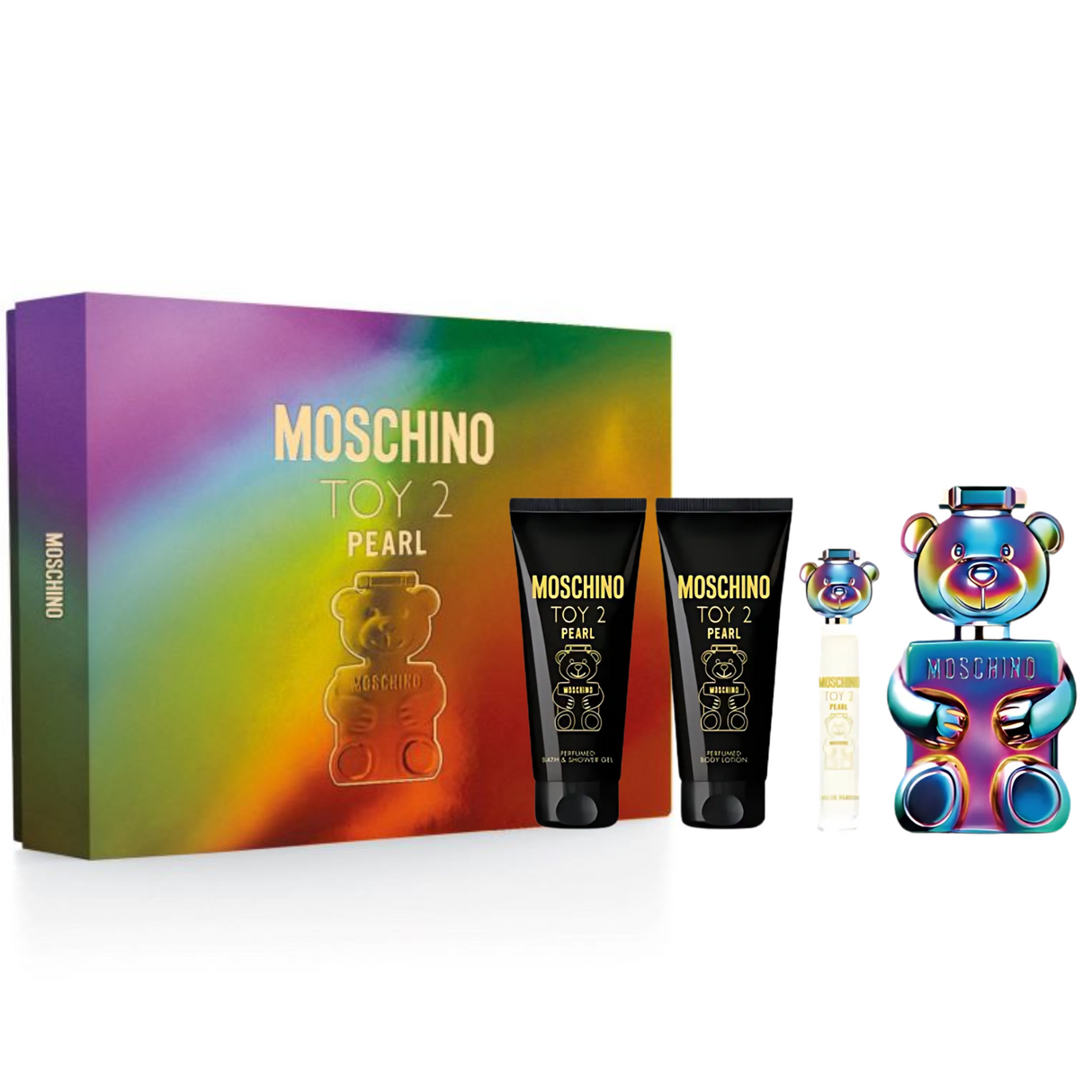 Estuche Toy 2 Pearl Moschino 100ML+100ML B/L+100ML S/G+10ML Mujer
