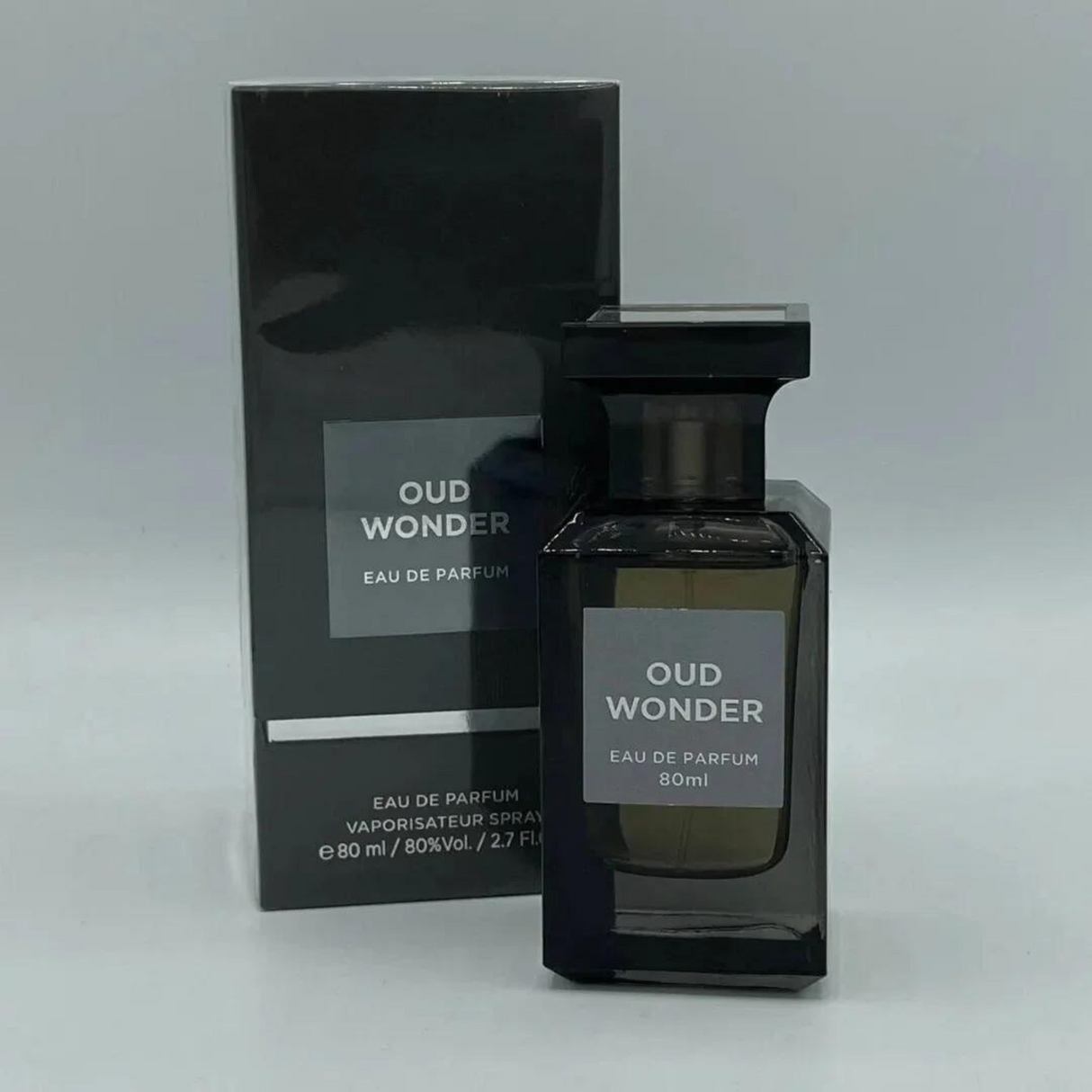 Oud Wonder Fragrance World Edp 80 ML Unisex- Inspirado en Oud Wood Tom Ford