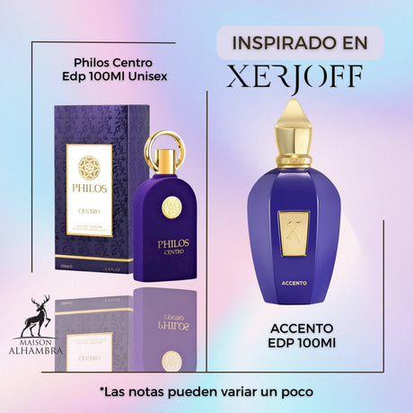 Philos Centro Maison Alhambra Edp 100ml Unisex- Inspirado en Accento Xerjoff