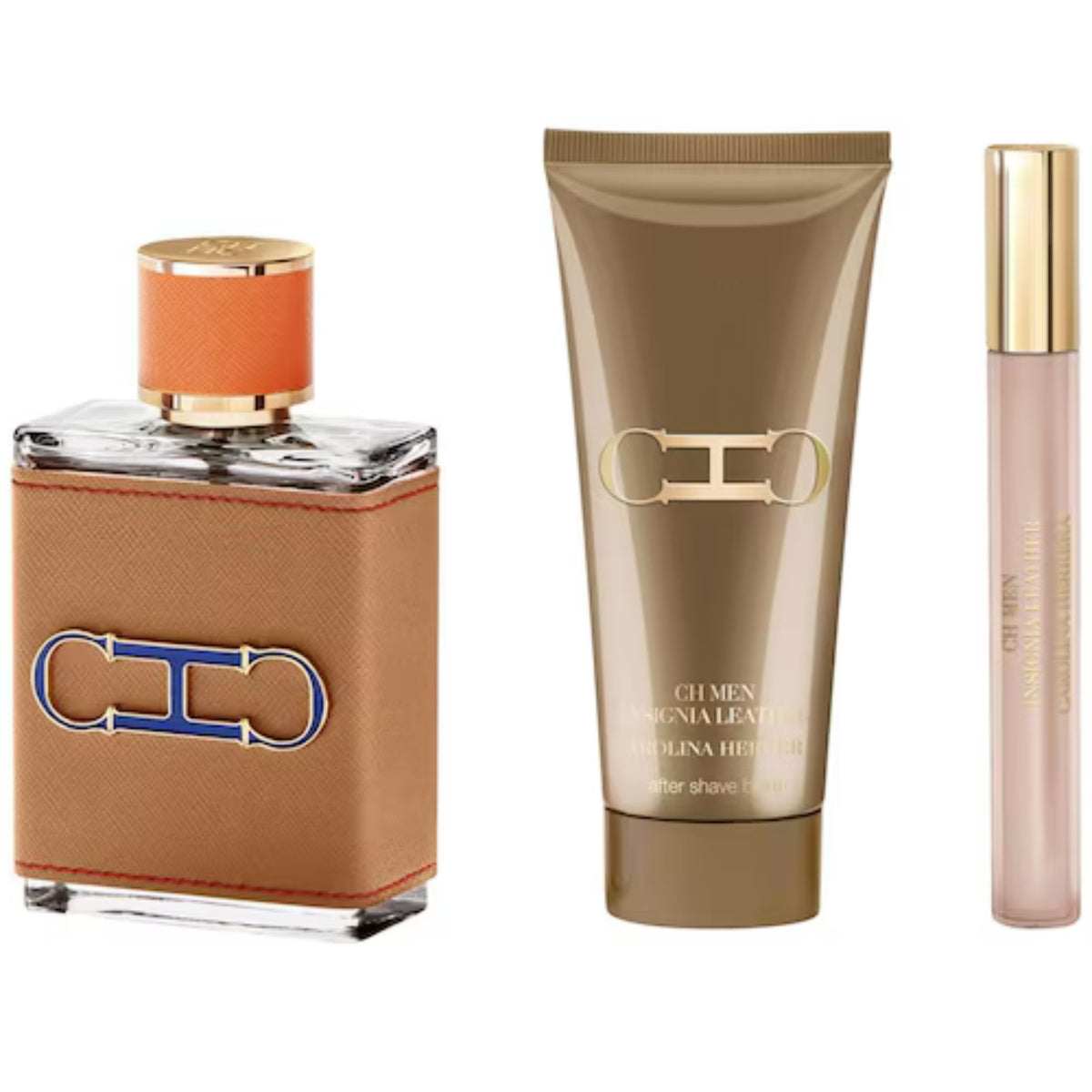 Estuche Carolina Herrera CH Men Insignia Leather Edp 100Ml +10ml + 100Ml A/F