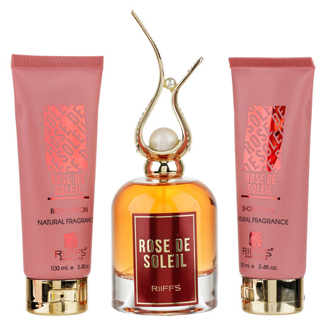 Estuche Rose De Soleil Riiffs EDP 100 ML +S/G 100ML +B/L 100ML Mujer