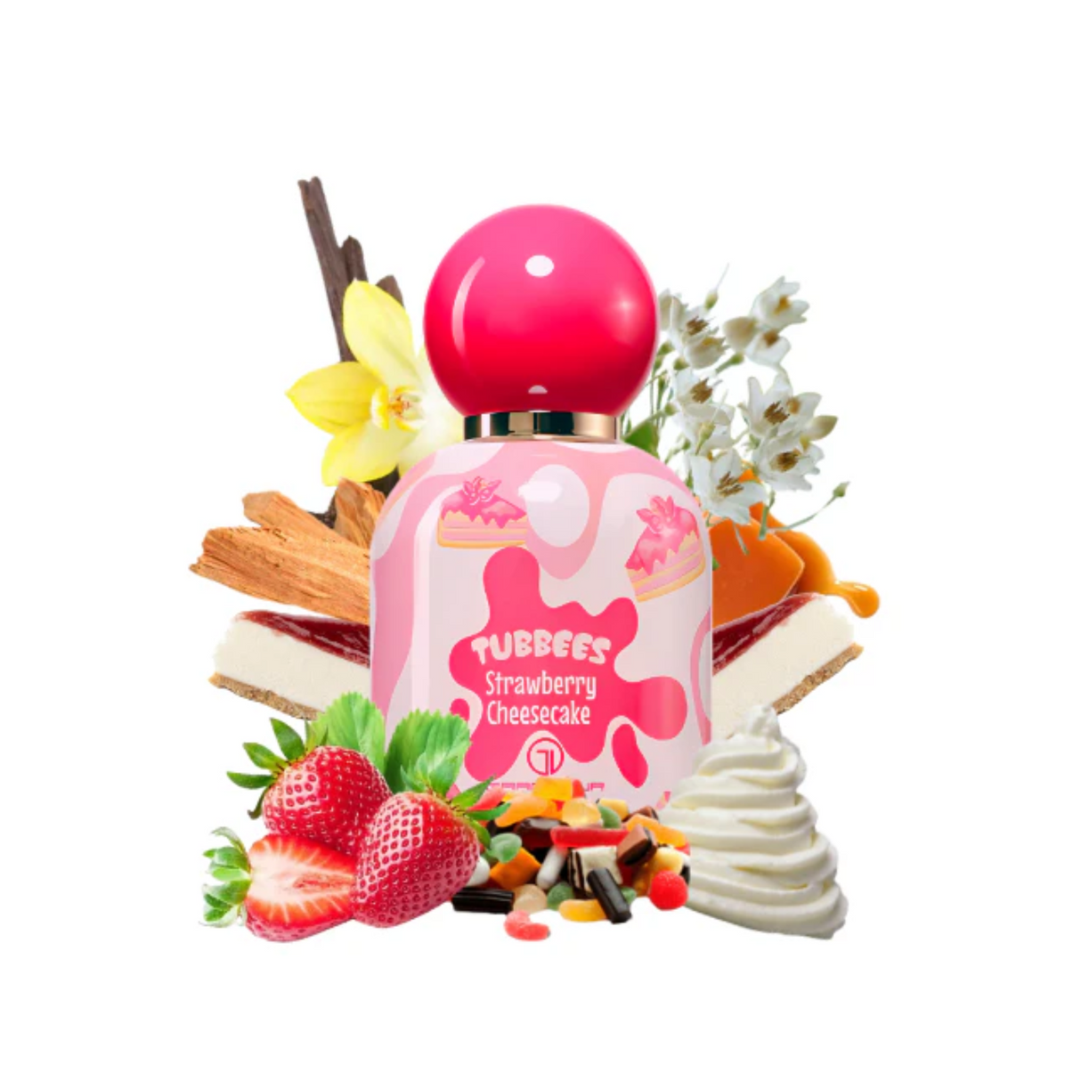 Tubbees Strawberry Cheesecake Grandeur Edp 50Ml Unisex - Inspirado en Accidental Vanille: Cream Of Berries The Dua Brand