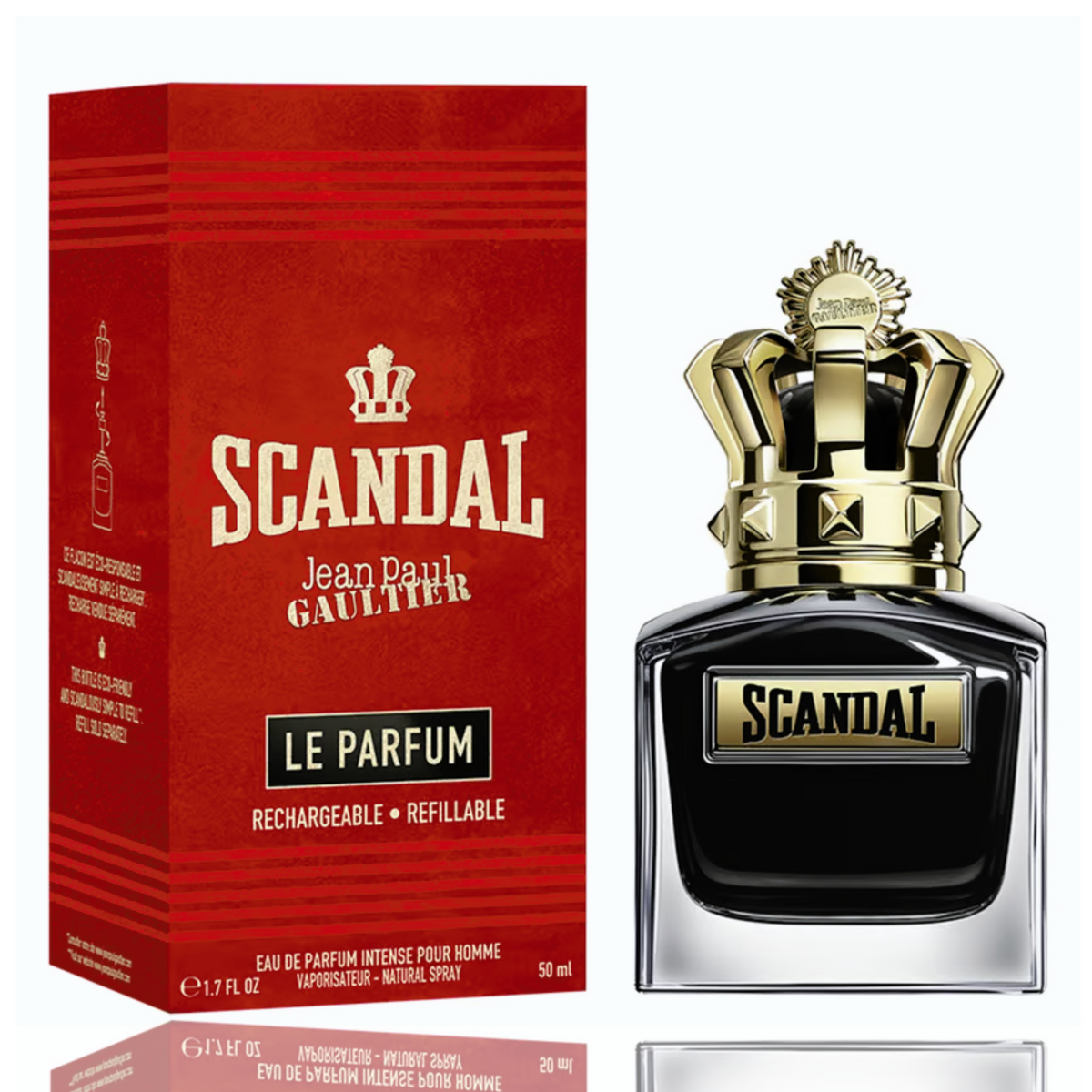 Scandal Le Parfum Jean Paul Gaultier Edp Intense Pour Homme 50Ml Rechargeable Hombre