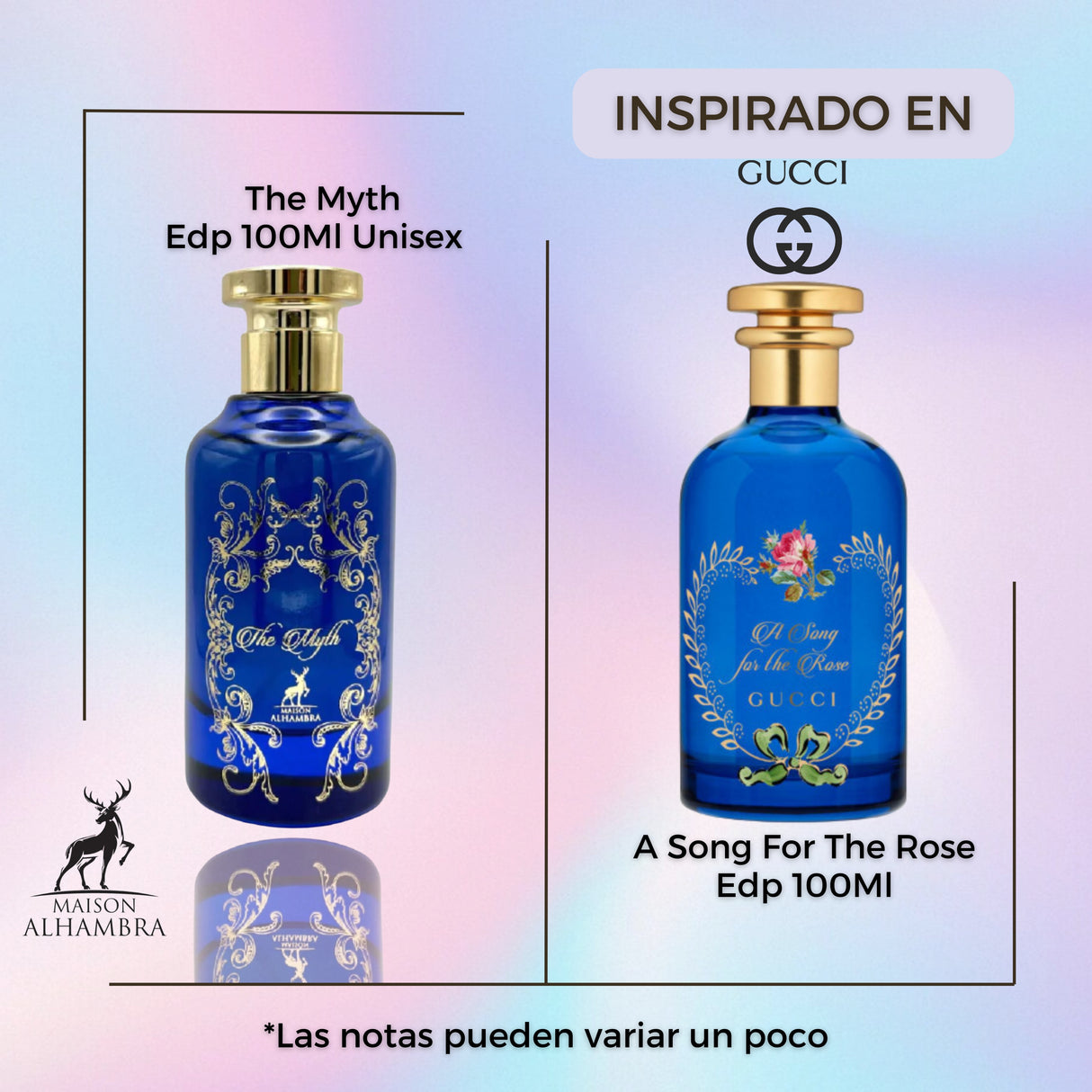 Maison Alhambra The Myth EDP 100ml Unisex - Inspirado en A Song For The Rose Gucci