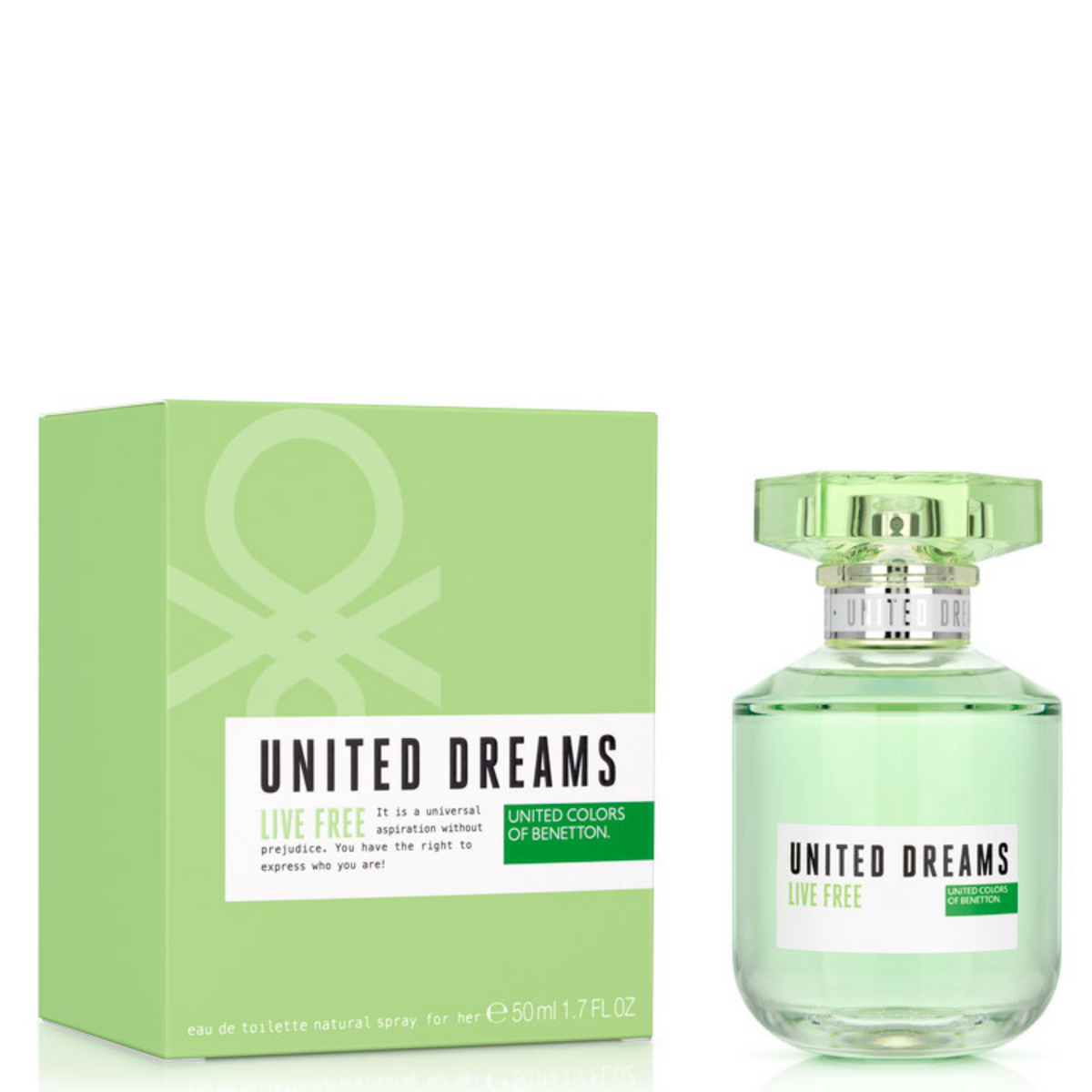 United Dreams Live Free United Colors Of Benettom Edt 50Ml Mujer