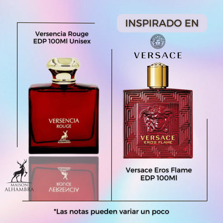 Versencia Rouge Maison Alhambra Edp 100ML Unisex- INSPIRADO EN VERSACE EROS FLAME