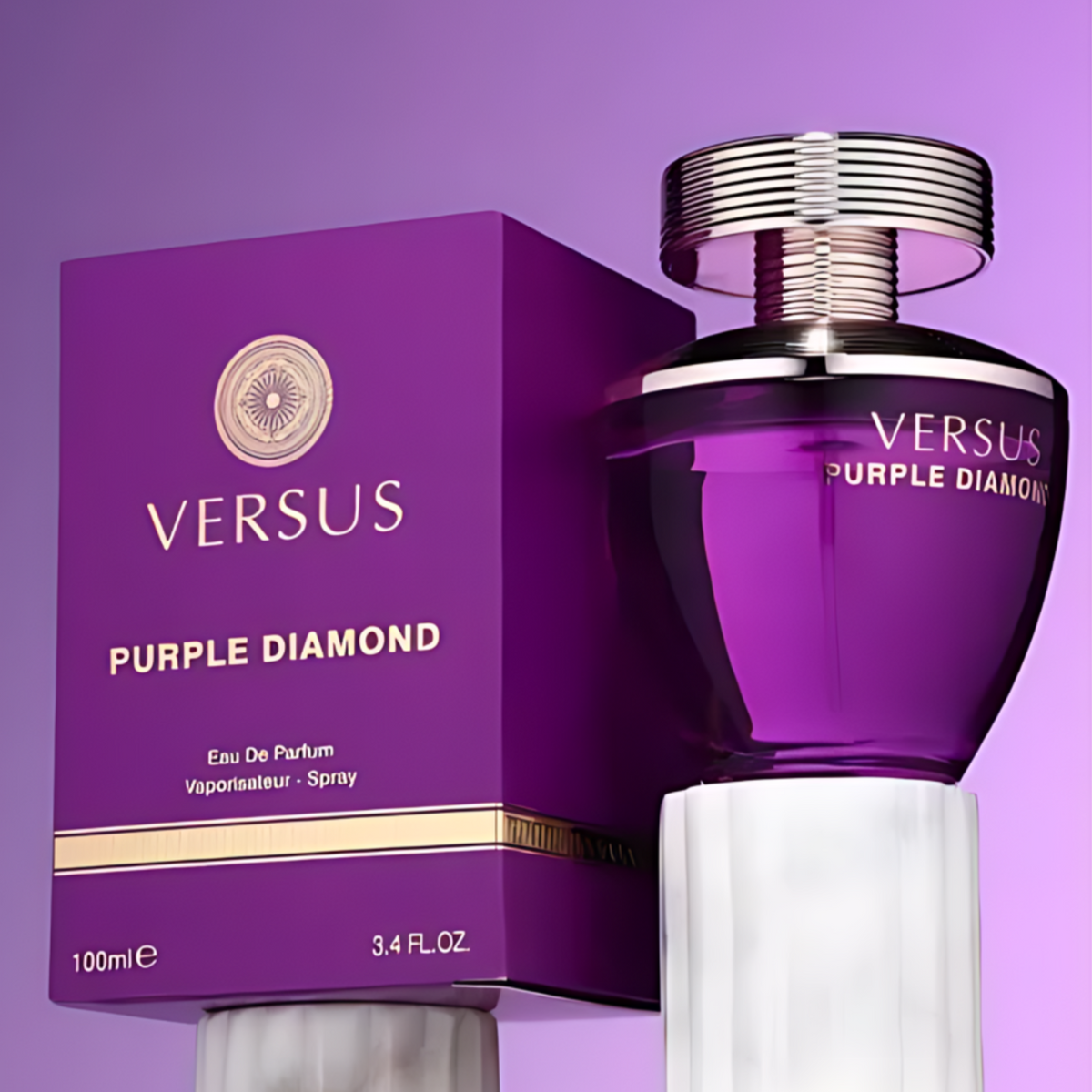 Versus Purple Diamond Fragrance World Edp 100Ml mujer- Inspirado en Versace Pour Femme Dylan Purple Versace