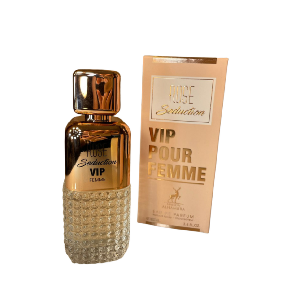 Rose Seduction Vip Pour Femme Maison Alhambra Edp 100ML Mujer-Inspirado En 212 Vip Rose Carolina Herrera