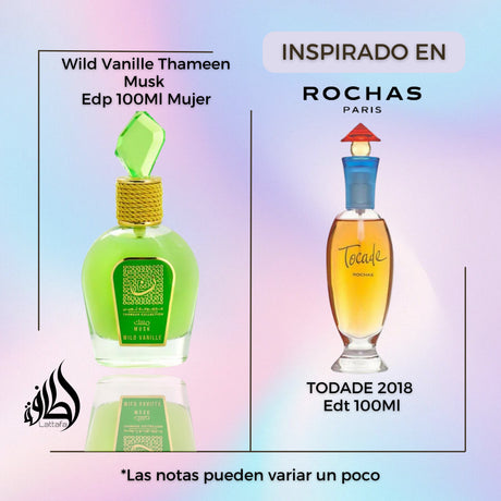 Wild Vanille Thameen Musk 100Ml Mujer Lattafa Perfume- INSPIRADO EN TODADE 2018 - ROCHAS