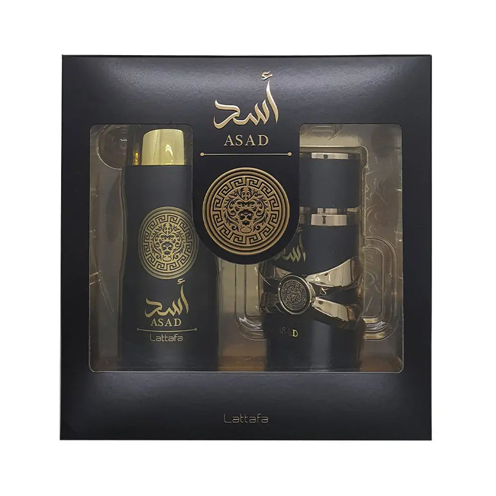 Estuche Asad Lattafa 100ML+200ML Perfume Spray Hombre