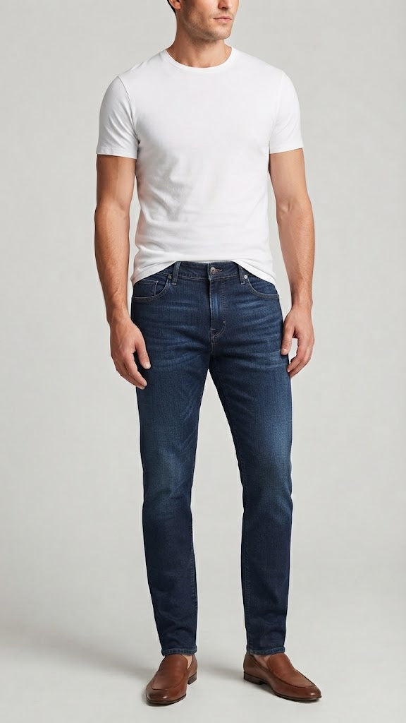 Jeans Denim Azul Oscuro Seleceted Hombre 1427