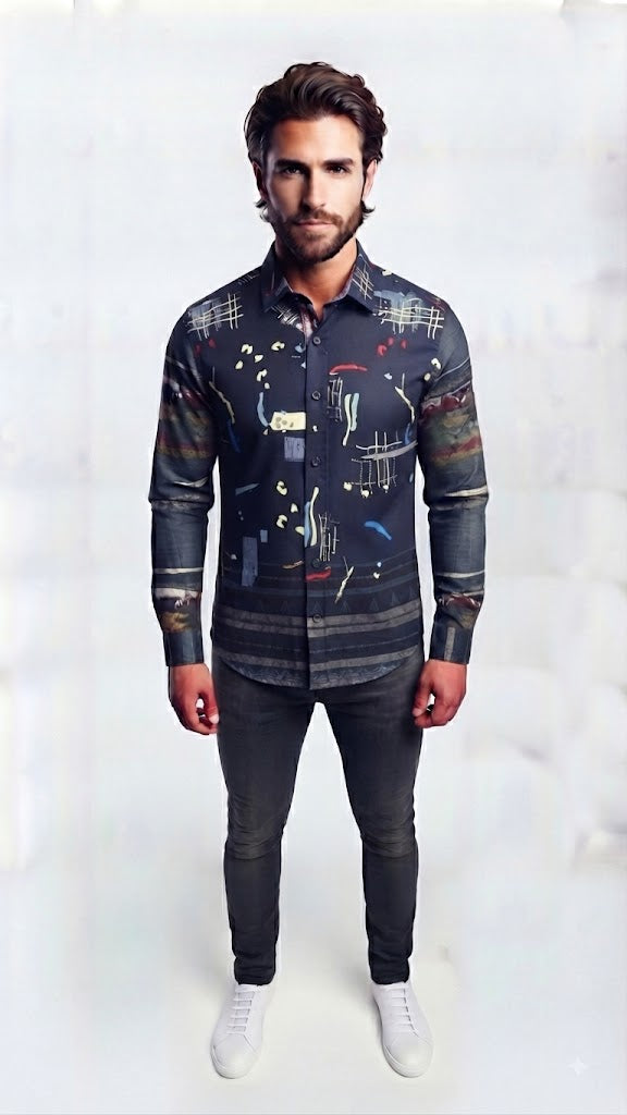 Camisa  Selected Azul Hombre 2005