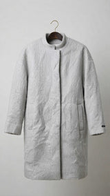 Abrigo Lana Gris Claro Selected Mujer 6149