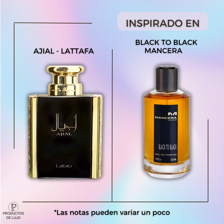 Ajial Edp 100Ml Unisex- Inspirado en Black to Black Mancera