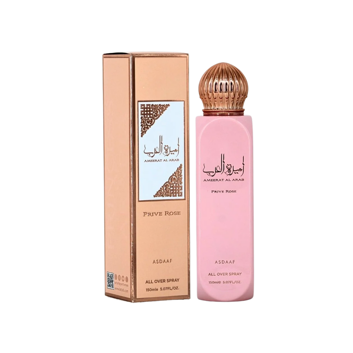Ameerat Al Arab Prive Rose Asdaaf  All Over Perfume Spray 150Ml Mujer